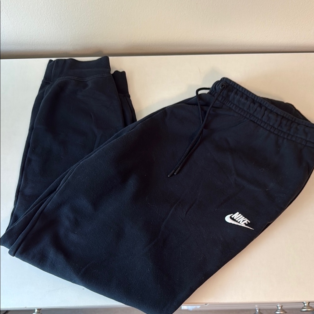 Nike Black Joggers with White Logo